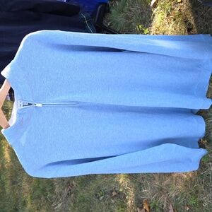 Peter Millar Crown Comfort Quarter Zip Pullover Light Blue Sz 2XL Golf Polo